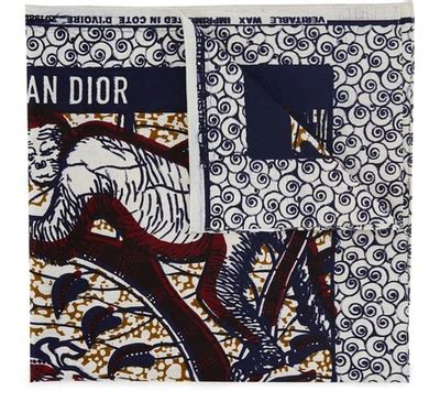 dior wax print collection|Multicolor Dior Wax Love Cotton Square Scarf.